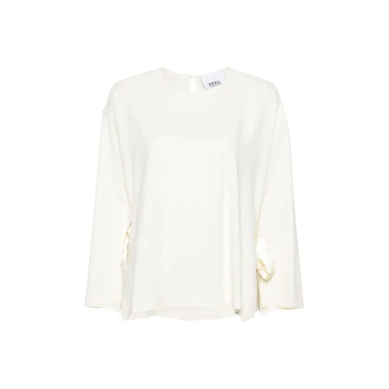 ERIKA CAVALLINI Wide Open sleeves Blouse-0