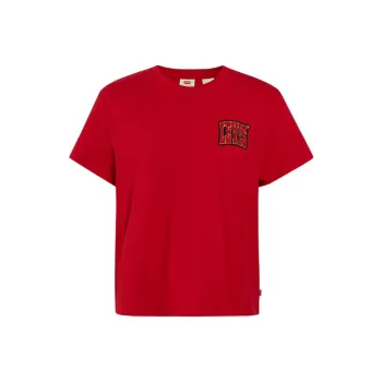 Levis T Shirts Women's Red