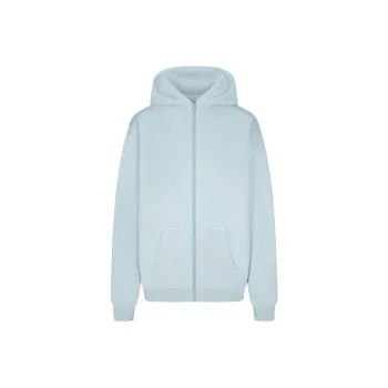SKIMS SS24 Summer Collection FRENCH TERRY OVERSIZED ZIP UP HOODIE Sweatshirt Women's OPAL/Opal