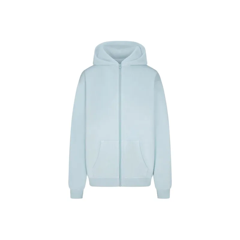 SKIMS SS24 Summer Collection FRENCH TERRY OVERSIZED ZIP UP HOODIE Sweatshirt Women's OPAL/Opal-0