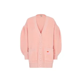 FENDI SS21 Loose Fit Knitwear Women's Pink