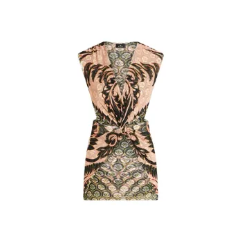 ETRO Floral Printed V Neck Sleeveless Top