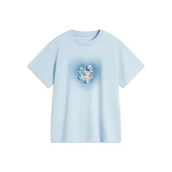 LiNing Disney T Shirt Women's Cloud Blue