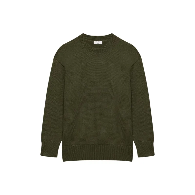 ARITZIA Babaton Nico Merino Wool Sweater Sweater Women's Fatigue/Army Green-0