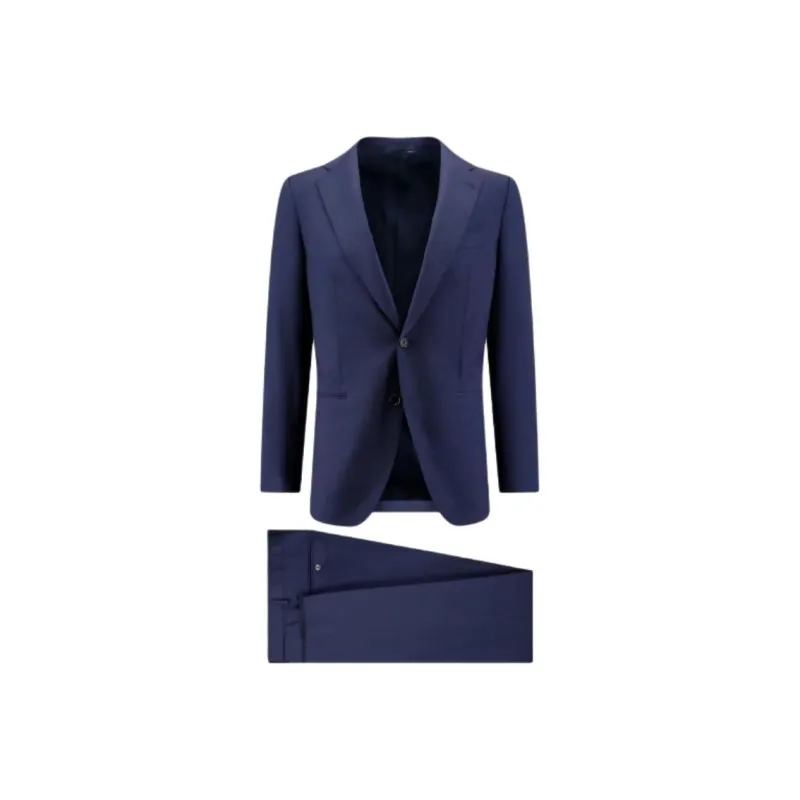 CARUSO Business Suits Men's Blue-0