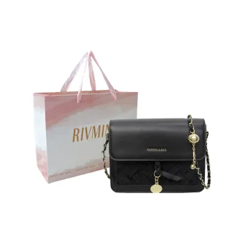 RIVMIND PU Shoulder Bag Women's Ecru/Pink/Green/Black