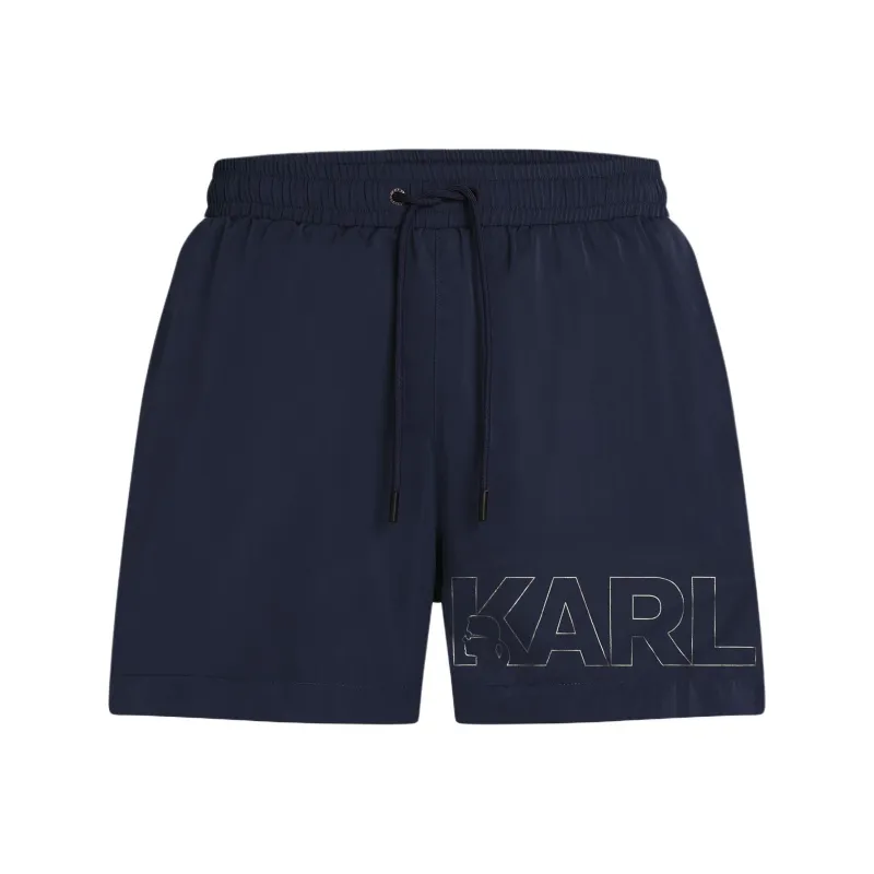 KARL LAGERFELD / Karl Lagerfeld Jeans Logo Swim Shorts-0