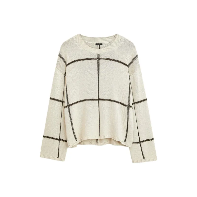 Joseph Joseph Grid Crew neck Sweater-0