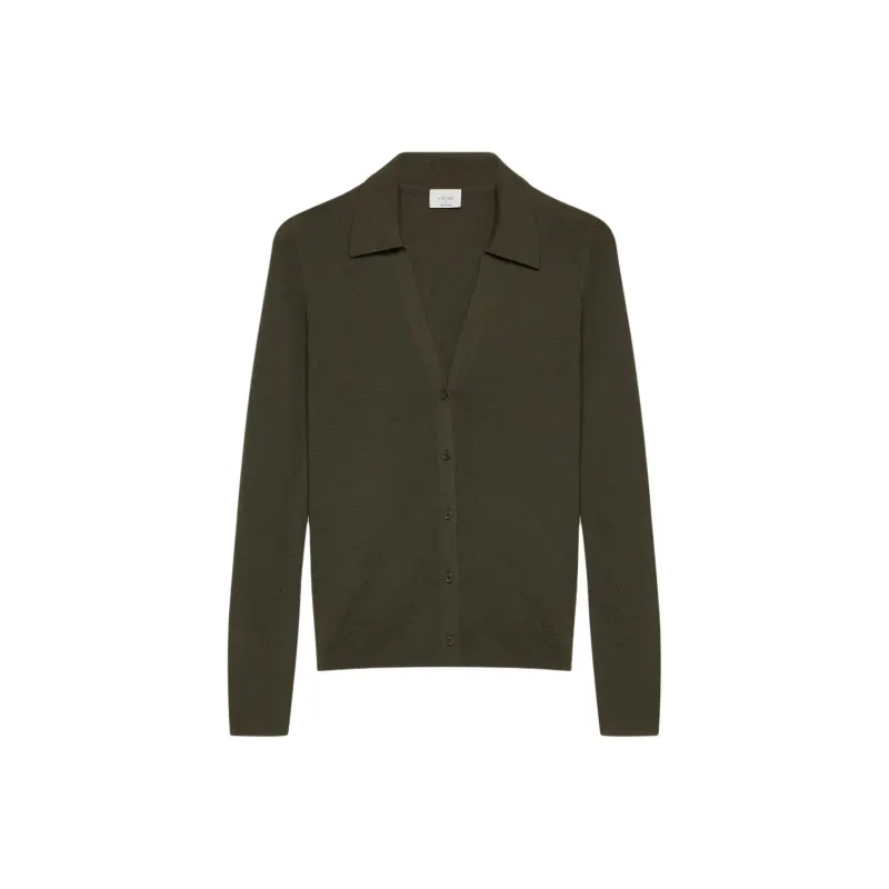 ARITZIA Wilfred Darcie Merino Wool Sweater Sweater Women's Dark Olive-0