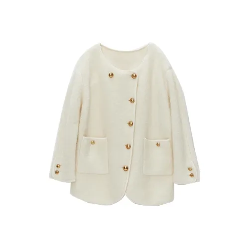 VERA VEINS Sweaters Women's Cream White
