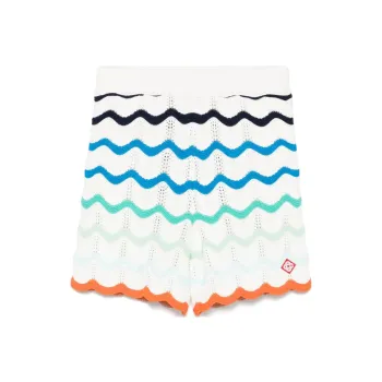 CASABLANCA Gradient Wave Crochet Skirt
