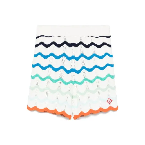 pinstriped bermuda shorts