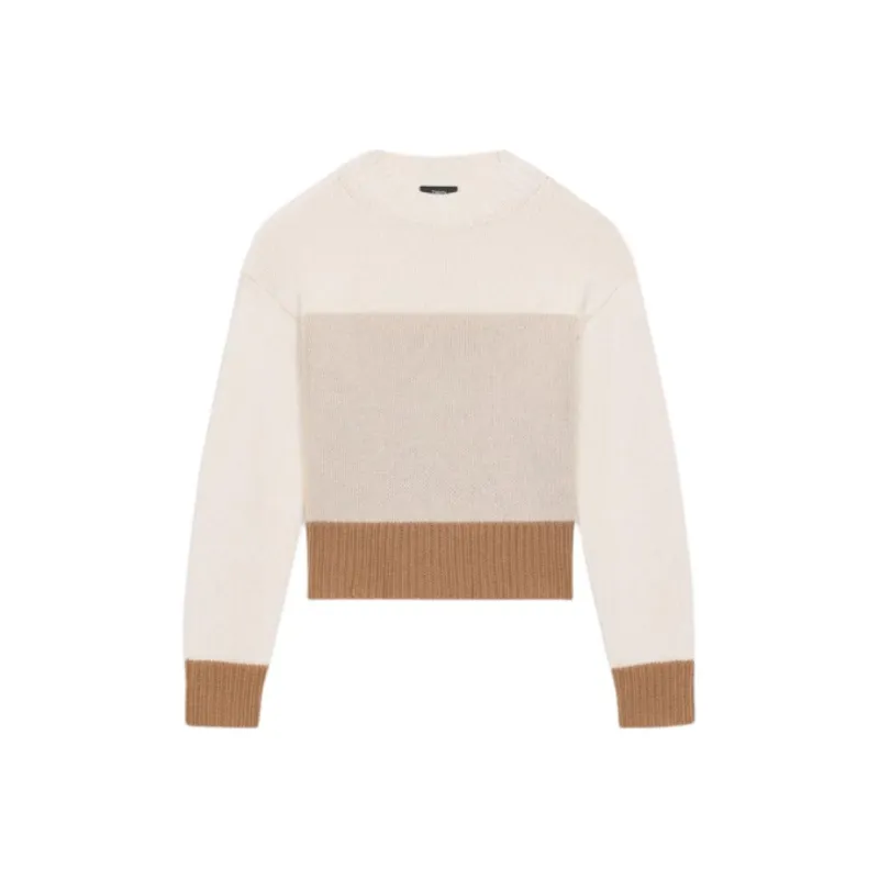 THEORY Sweater Women's Mixed Ivory White-0