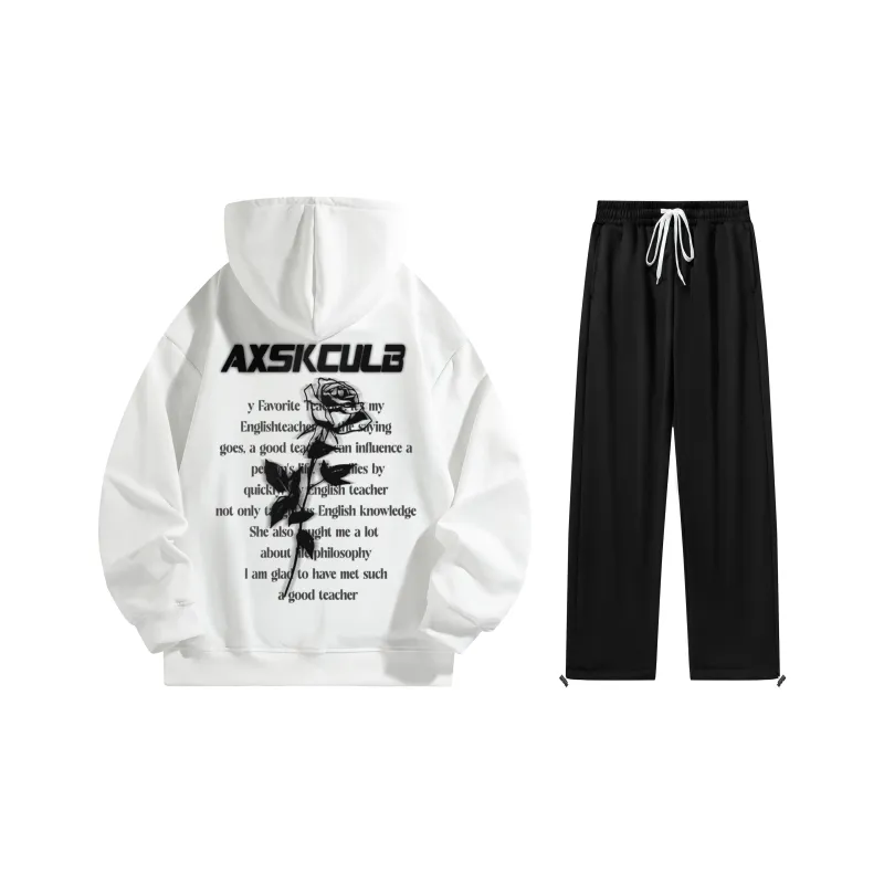 A.X.S.K Sweatshirt Sets Unisex-10