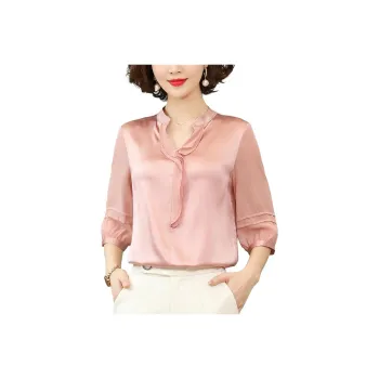 Yi Mengyuan Satin Silk Shirt Women's
