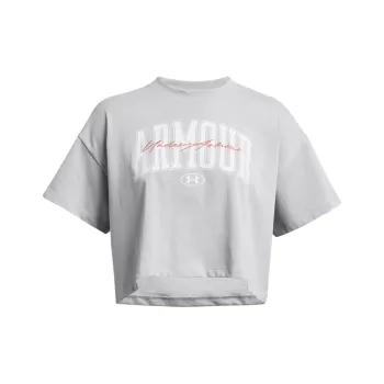 Under Armour Drop Shoulder Sleeve T Shirt Women's Gray