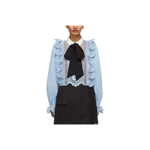 Self portrait Shirts Women's Misty Blue