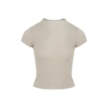 URBAN REVIVO Regular T Shirt Women's Light Khaki