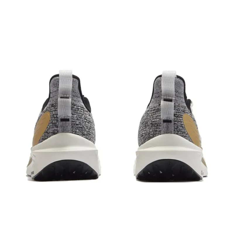 361° FlyFish Slip Resistant And Breathable Coverage Low Top Casual Running Shoes Men's White Gray Gold-3