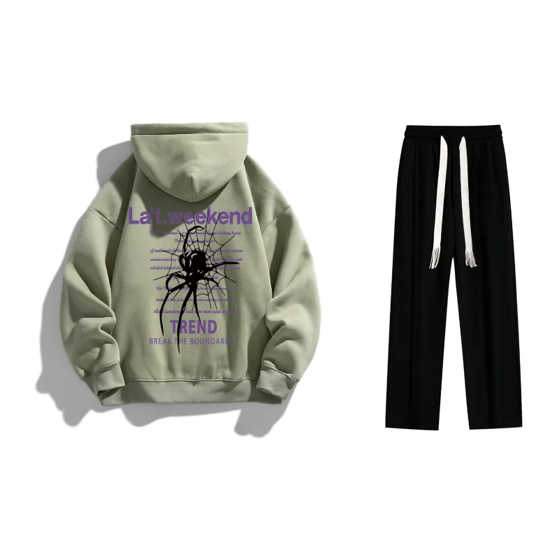 LA'T.WEEKEND Sweatshirt Set Unisex-16