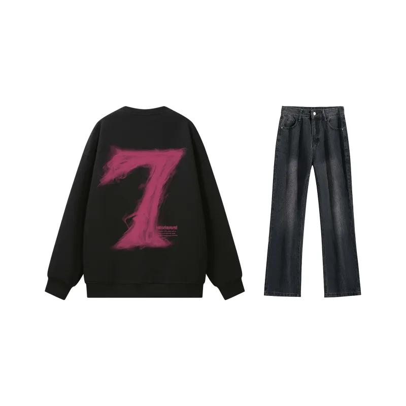 SUNSETMONENT Sweatshirt Set Unisex-0