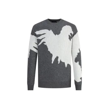 EMPORIO ARMANI FW23 Sweater Women's Gray White