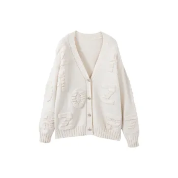 XIANGYING Sweater Women's Beige
