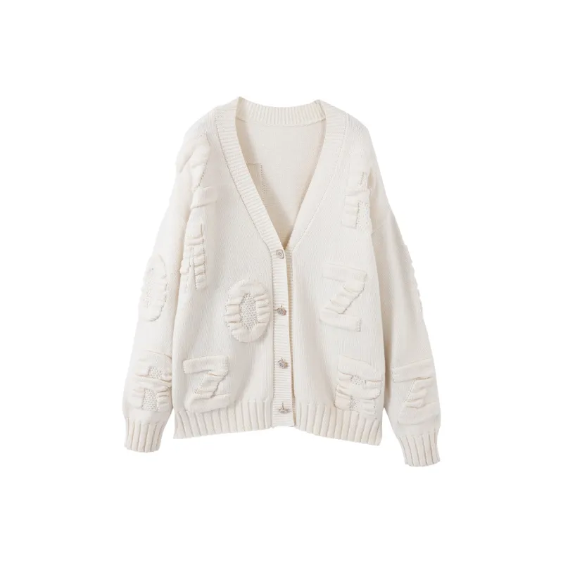 XIANGYING Sweater Women's Beige-0