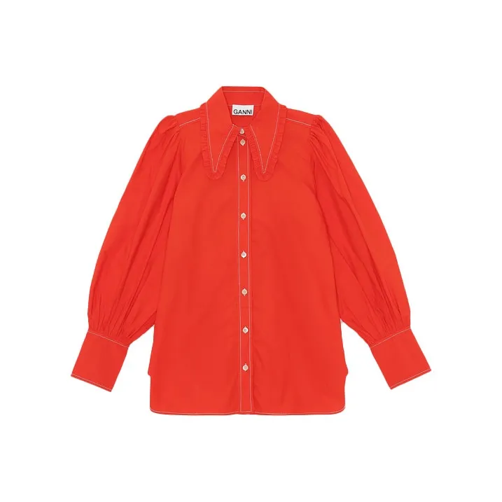 GANNI Shirts Women's Orange-0