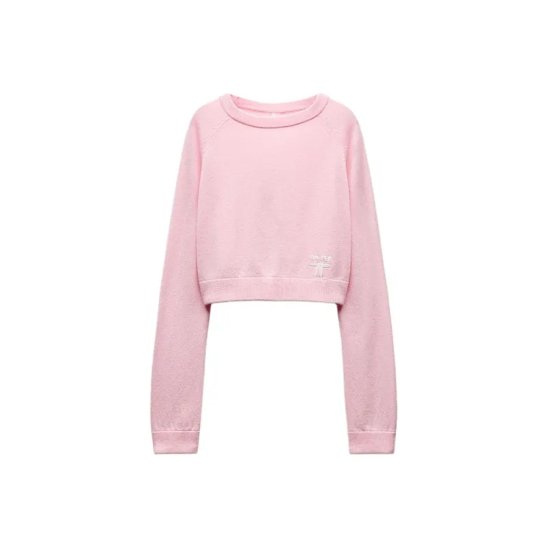 ZARA Sweaters Women's Light Pink Red-0