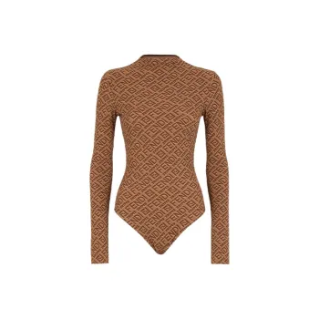 FENDI X Skims Mock Neck Long Sleeve Bodysuit California