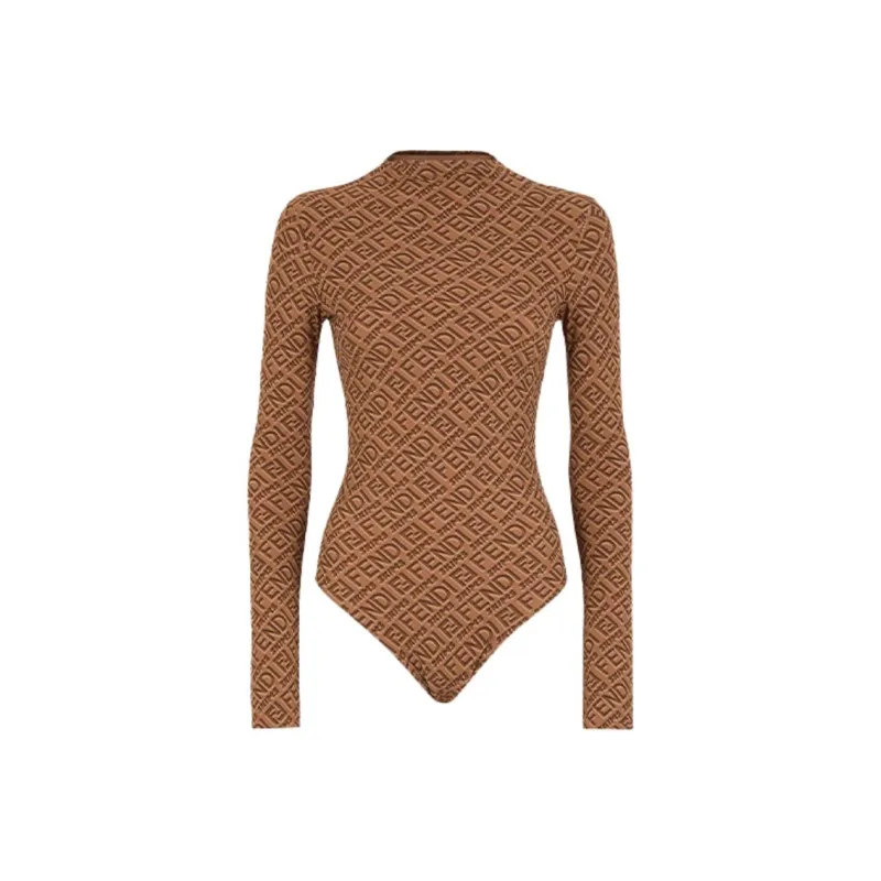 FENDI X Skims Mock Neck Long Sleeve Bodysuit California-0