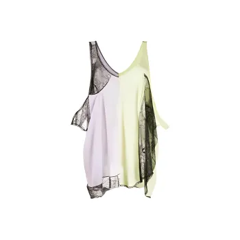 Maison Margiela Contrasting Panelled Draped Blouse