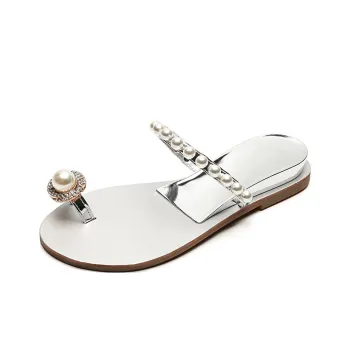 Lanza Slide Slippers Women's Silver/Nude Pink