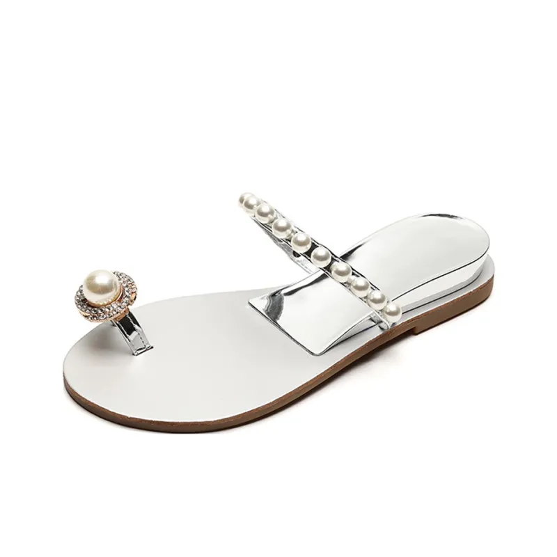 Lanza Slide Slippers Women's Silver/Nude Pink-0