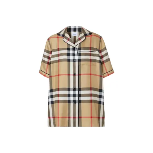 Burberry Vintage Check Buttoned Short Sleeved Shirt