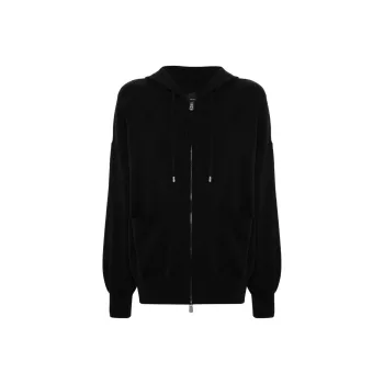 PINKO Tirage Drawstring Zip Up Hoodie