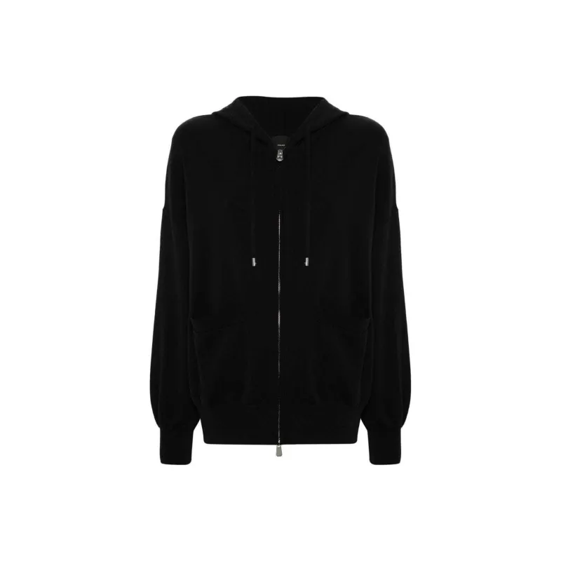 PINKO Tirage Drawstring Zip Up Hoodie-0