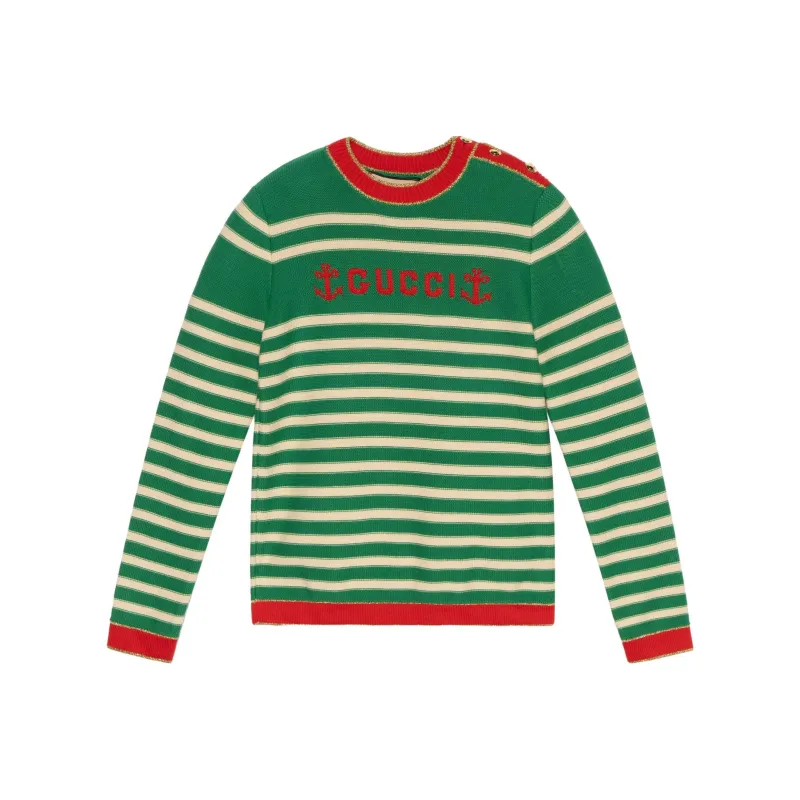 GUCCI Striped Cotton Sweater-0