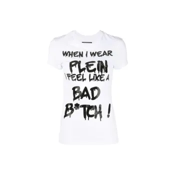 PHILIPP PLEIN Sexy Pure Rhinestone embellished T shirt