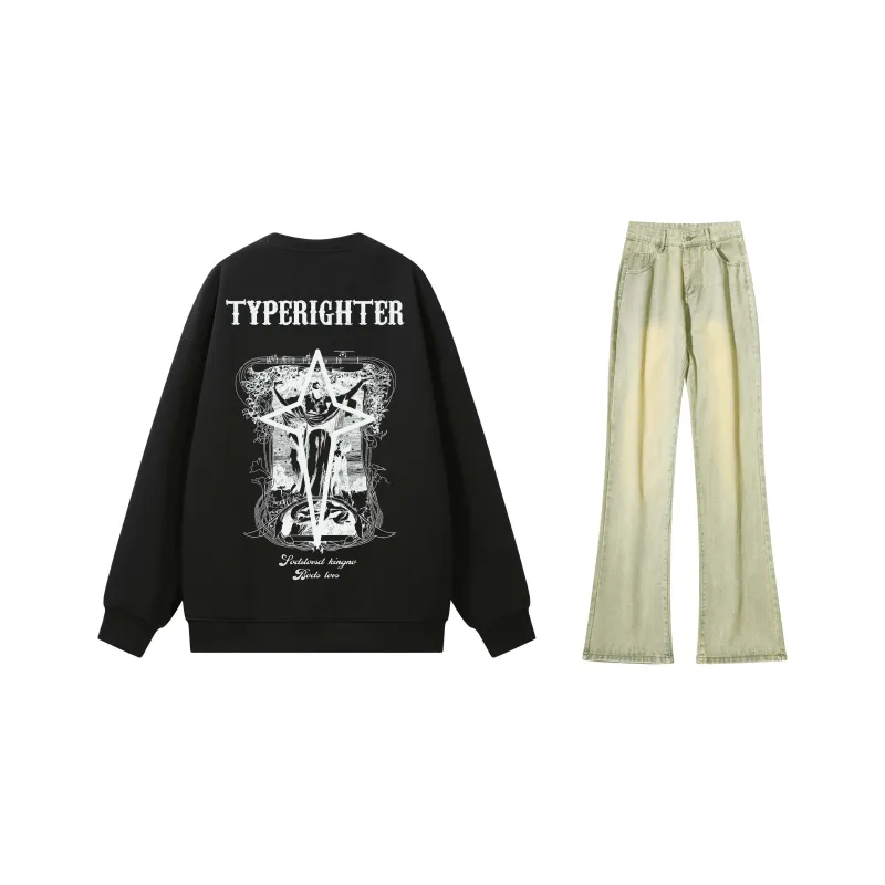 TYPERIGHTER Sweatshirt Set Unisex-4