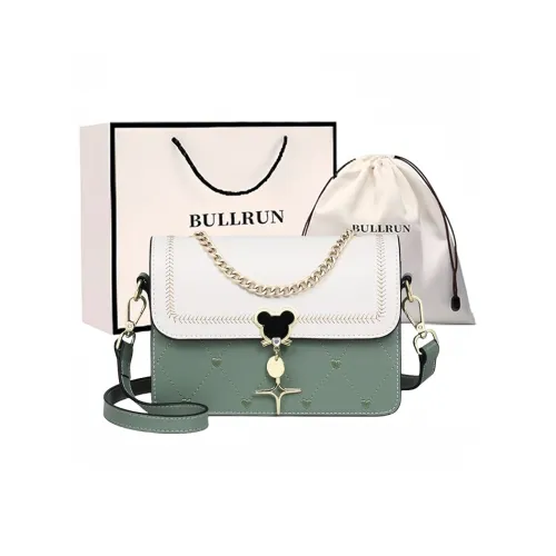 Bullrun Cow Leather With Synthetic Leather Shoulder Bag Women's Multicolor