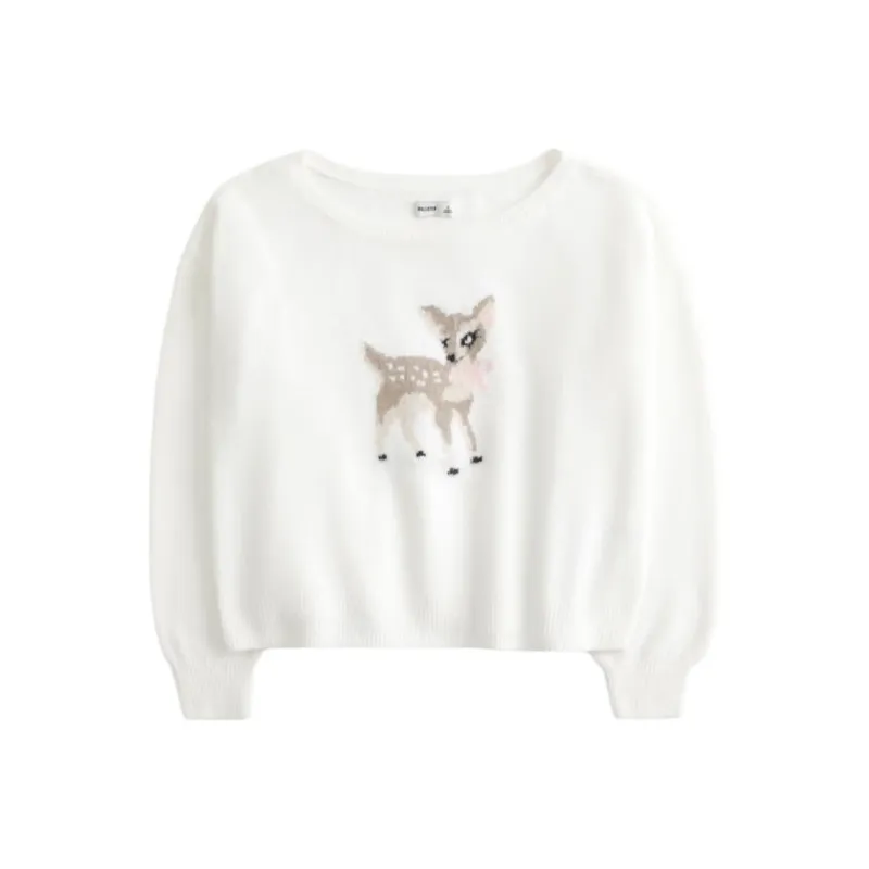 Hollister Sweater Women's Cloud White-0