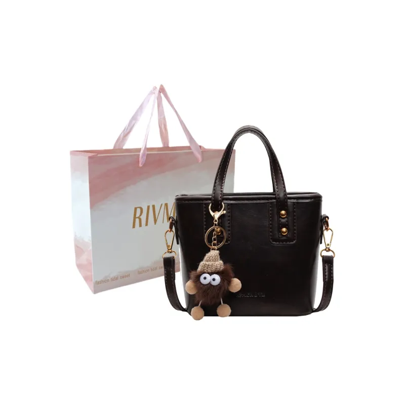 RIVMIND PU Handbag Women's White/Brown/Coffee/Black-12