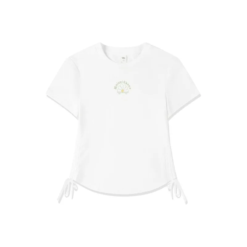 QIAODAN Sports Life Collection Regular T Shirt Women's Jordan White-0