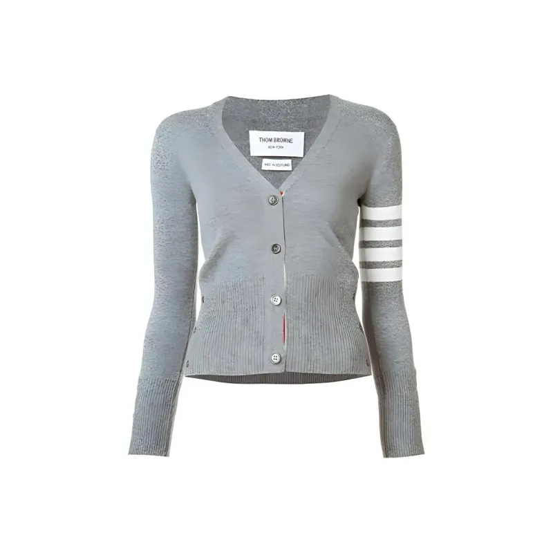 THOM BROWNE Four Stripe Cardigan-0