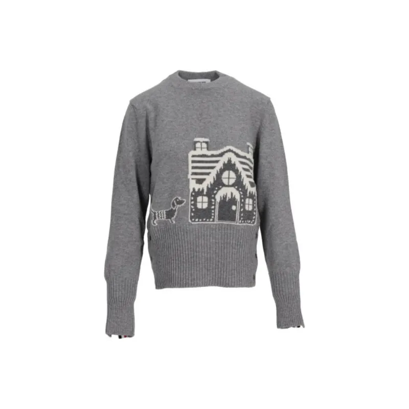THOM BROWNE Holiday Scenery Classic Crewneck Jumper-0