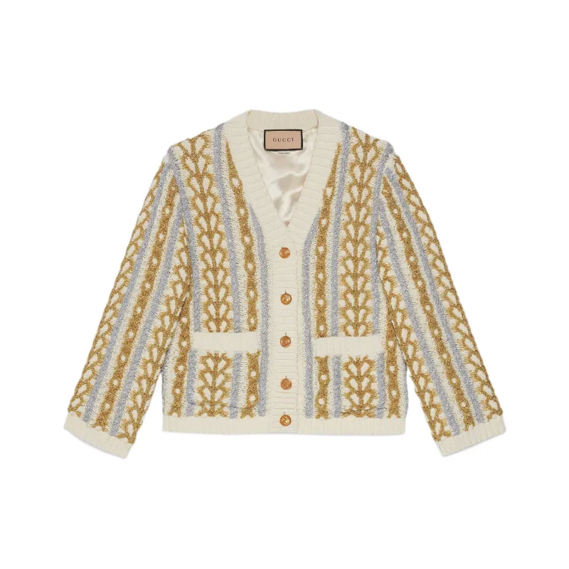 GUCCI GUCCI FW22 Qixi Festival Collection Lovelight Collection FW22 Knitwear Women's Ivory White-0