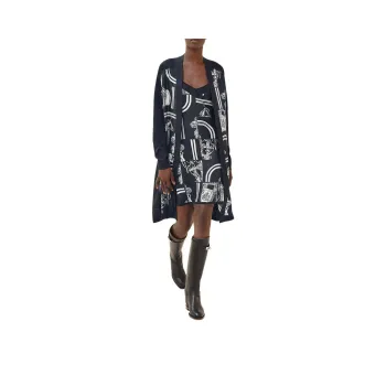 HERMES SS24 Knitwear Women's Black Blue
