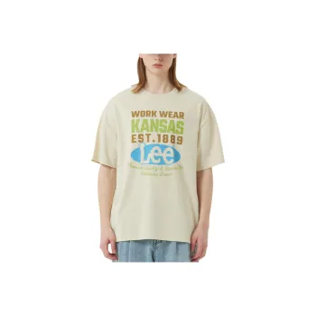Lee Drop Shoulder Sleeve T Shirt Women's Beige